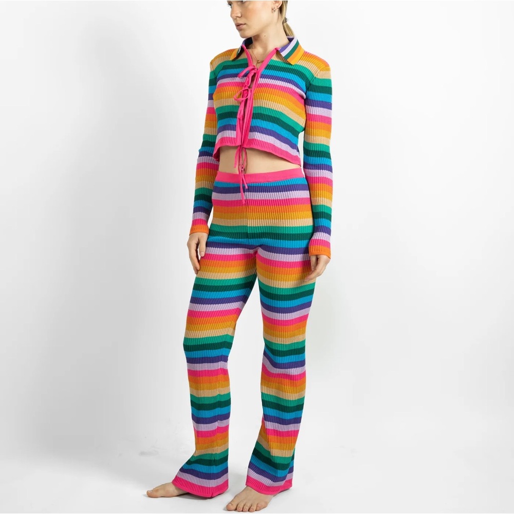PSC Rainbow stripe knit top and trousers - Picture 9 of 10
